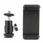 360&Acirc;&deg; Ball Head Hot Shoe Adapter Mount + Cell Phone Holder Clip for DSLR Camera