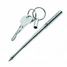 Personal Mini Telepen Telescoping Key Ring Pen Stainless Steel 3 Refills New