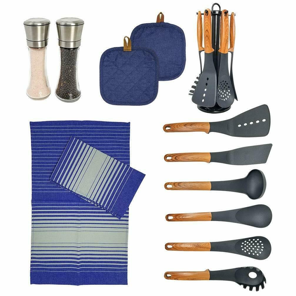 13-Piece Kitchen Accessories Set | Non-Stick Nylon Cooking Utensils with...