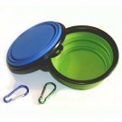 COMSUN 2-Pack Collapsible Dog Bowl, Food Grade Silicone BPA Free