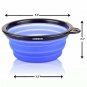 COMSUN 2-Pack Collapsible Dog Bowl, Food Grade Silicone BPA Free