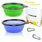 COMSUN 2-Pack Collapsible Dog Bowl, Food Grade Silicone BPA Free