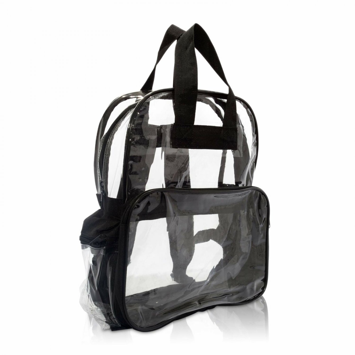 Large Clear Backpack PVC Plastic Heavy Duty Bag School Office Travel Security US