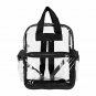 Large Clear Backpack PVC Plastic Heavy Duty Bag School Office Travel Security US