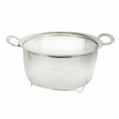 U.S. Kitchen Supply 3 Quart Stainless Steel Mesh Net Strainer Basket with a W...