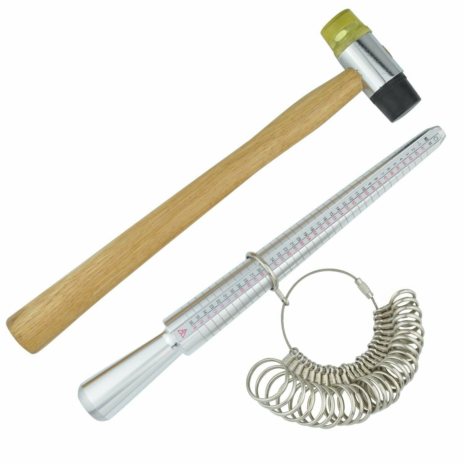 Ring Mandrel Sizer Circles Finger Sizer Gauge Jewelers Making Measuring Tools