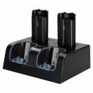 Hokyzam Charger For Wii WL04 Remote Dock 4 In 1 Battery W Rechargeable Batteries