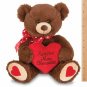 Bearington Beary Sweet Plush Stuffed Animal Teddy Bear with Heart, 12 inches