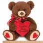 Bearington Beary Sweet Plush Stuffed Animal Teddy Bear with Heart, 12 inches