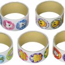 Dental Roll Sticker Assortment, 5 Rolls 100 Stickers Per Roll / 500 Total, De...
