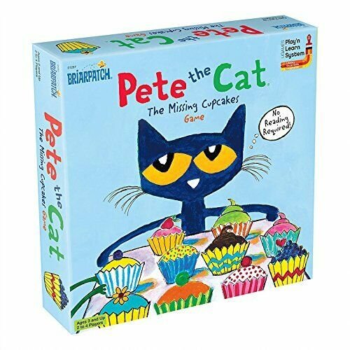 Pete the Cat the Missing Cupcakes Game, Fun board game for 2 to 4 players