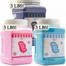 The Candery Cotton Candy Floss Sugar 3-Pack Strawberry, Raspberry Blue and Grape
