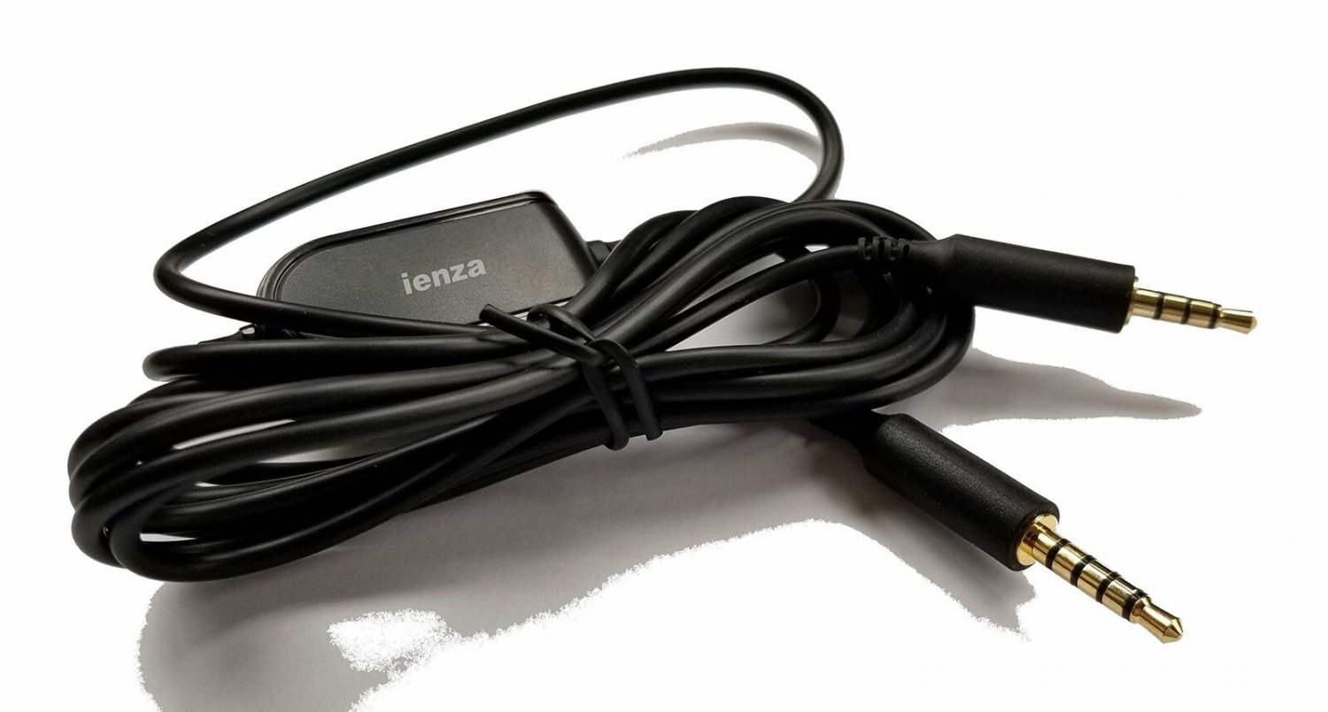 ienza 2.0M Cable Cord with Inline Mute-Volume Control for Astro A10 Gaming Heads