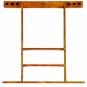 Pool Table Wall Mount Rack Mahogany For 6 Cues Billiard Balls Racks Accessories