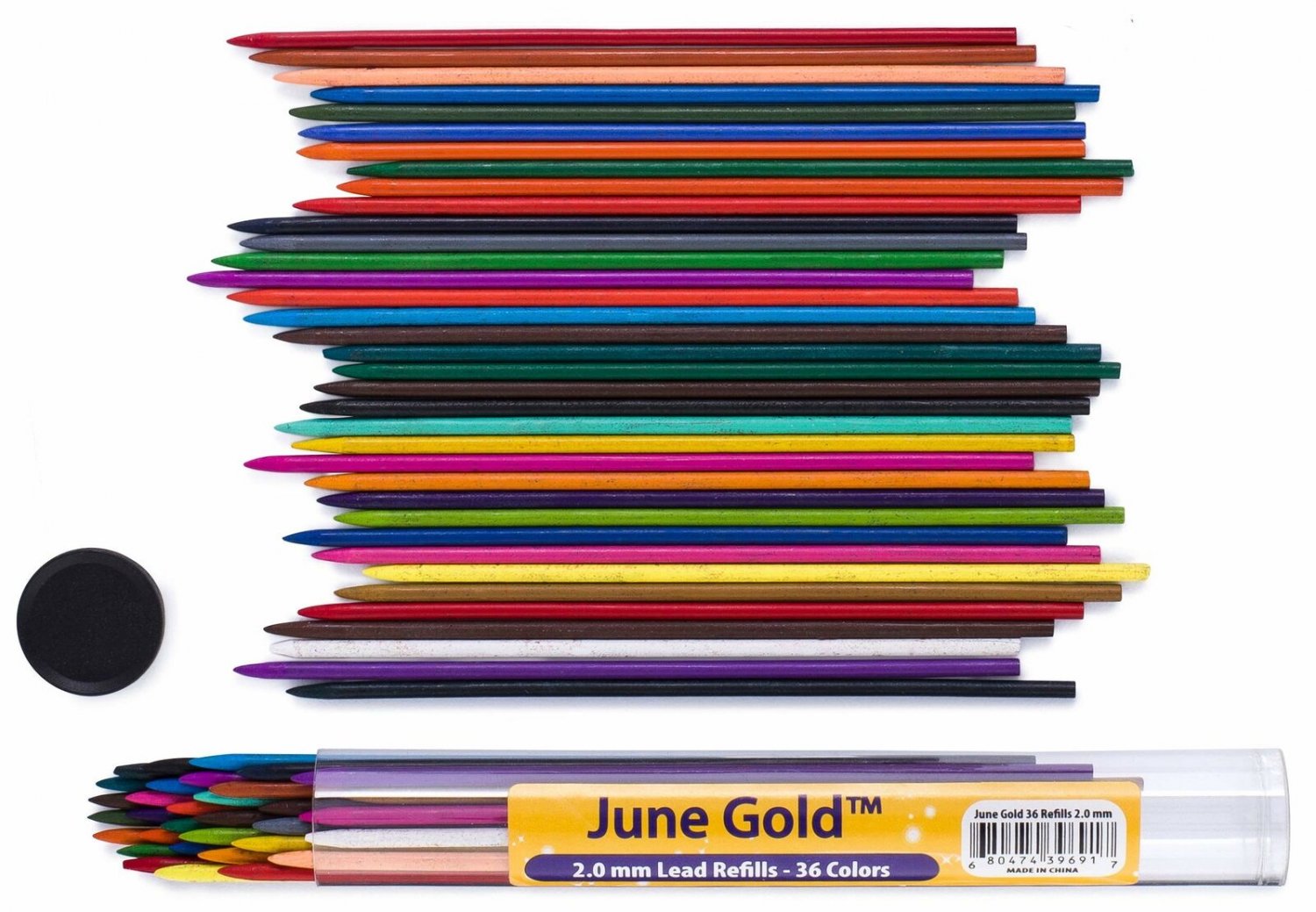 36 Pcs 2Mm Refill Mechanical Pencil Colored Lead For Office Drafting Art New