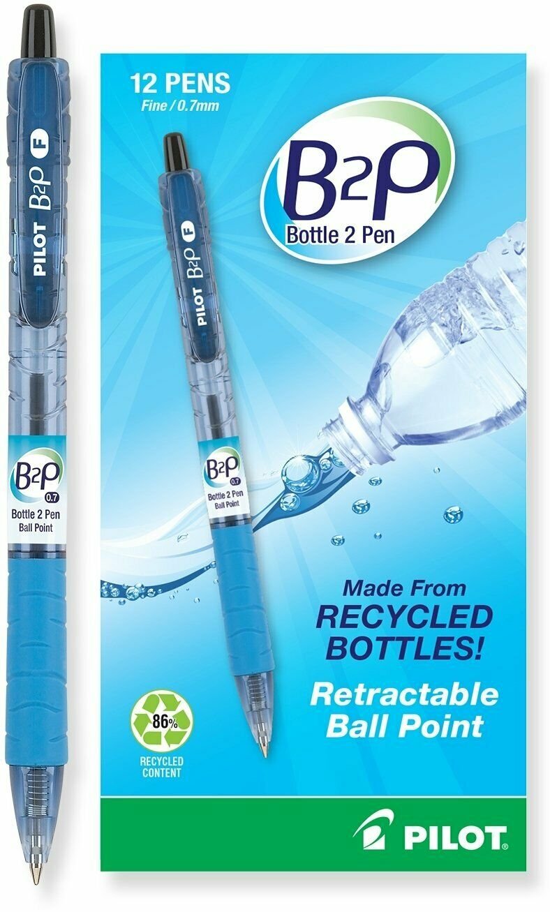 Pilot B2P Bottle To Pen Retractable Ball Point Pens Made From Recycled Bottles D