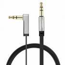 AUX Cable, 6 FT Flat 3.5mm Auxiliary Audio Stereo Cord 90 Degree Right Angle MP3