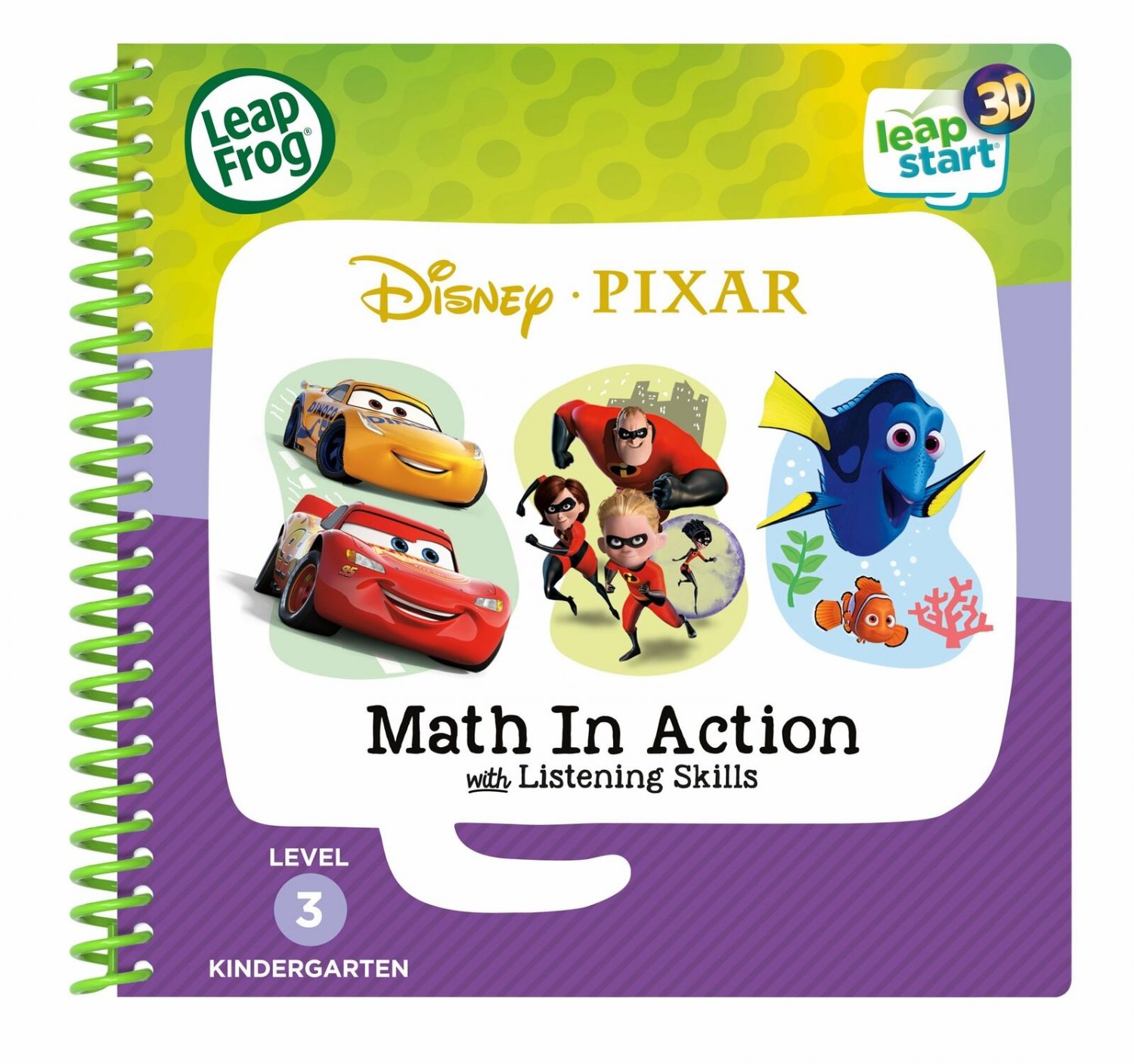LeapFrog Leapstart 3D Disney Pixar Pals Math in Action Book