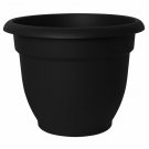 Plastic Self Watering Planter 6 inch Black Garden Plant Pot Flower Container