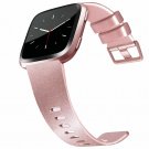 Tobfit Compatible Bands Replacement for Fitbit Versa,(01 Shiny Rose Gold, Small)