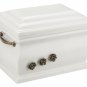 Memorial Casket Cremation Ashes Urn For Adult With Brass Roses Funeral Ashes Urn
