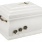 Memorial Casket Cremation Ashes Urn For Adult With Brass Roses Funeral Ashes Urn