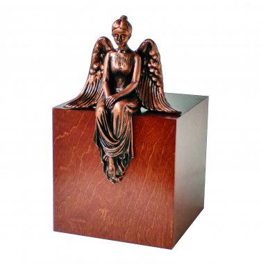 Unique Artistic Cremation Urn Reflection Angel Funeral Urn For Adult Memorials