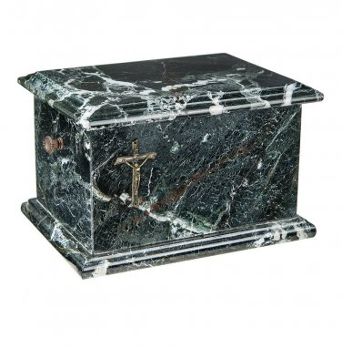 Stone Casket Natural Onyx with Cross Cremation Ashes Urn For Adult ashes (ST10)