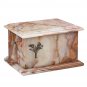 Stone Casket Natural Onyx with Cross Cremation Ashes Urn For Adult Funeral(ST6C)