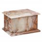 Stone Casket Natural Onyx with Cross Cremation Ashes Urn For Adult Funeral(ST6C)