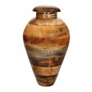 Stunning and very special wooden mango Cremation Funeral urn for ashes WU50