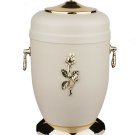 Beautifu Steel Cremation Urn for Ashes with Gold Rose Funeral Urn for Adult UK