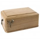 BEAUTIFUL SOLID WOOD CASKE FUNERAL ASHES URN FOR ADULT. CREMATION URN (WU49)