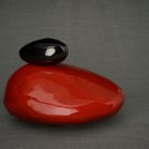 Elegant Stone shaped Ceramic Cremation ashes urn.Unique memorial funeral urn