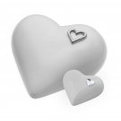 Unique Heart shaped Ceramic Cremation urn for ashes.Unique memorial funeral urn