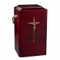 Wooden casket Cremation urn for ashes.Unique memorial funeral urn High Gloss