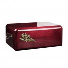 Wooden casket Adult Cremation ashes urn.Unique memorial funeral urn High Gloss