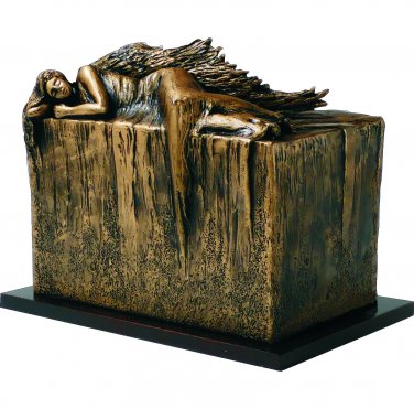 Unique Artistic Urn Angel at Rest Cremation Urn Funeral Urn For Adult -Handmade