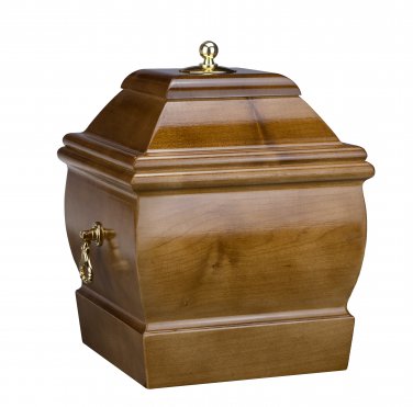 Beautiful Solid Wood Casket Funeral Ashes Urn For Adult Cremation Urn .Memorial
