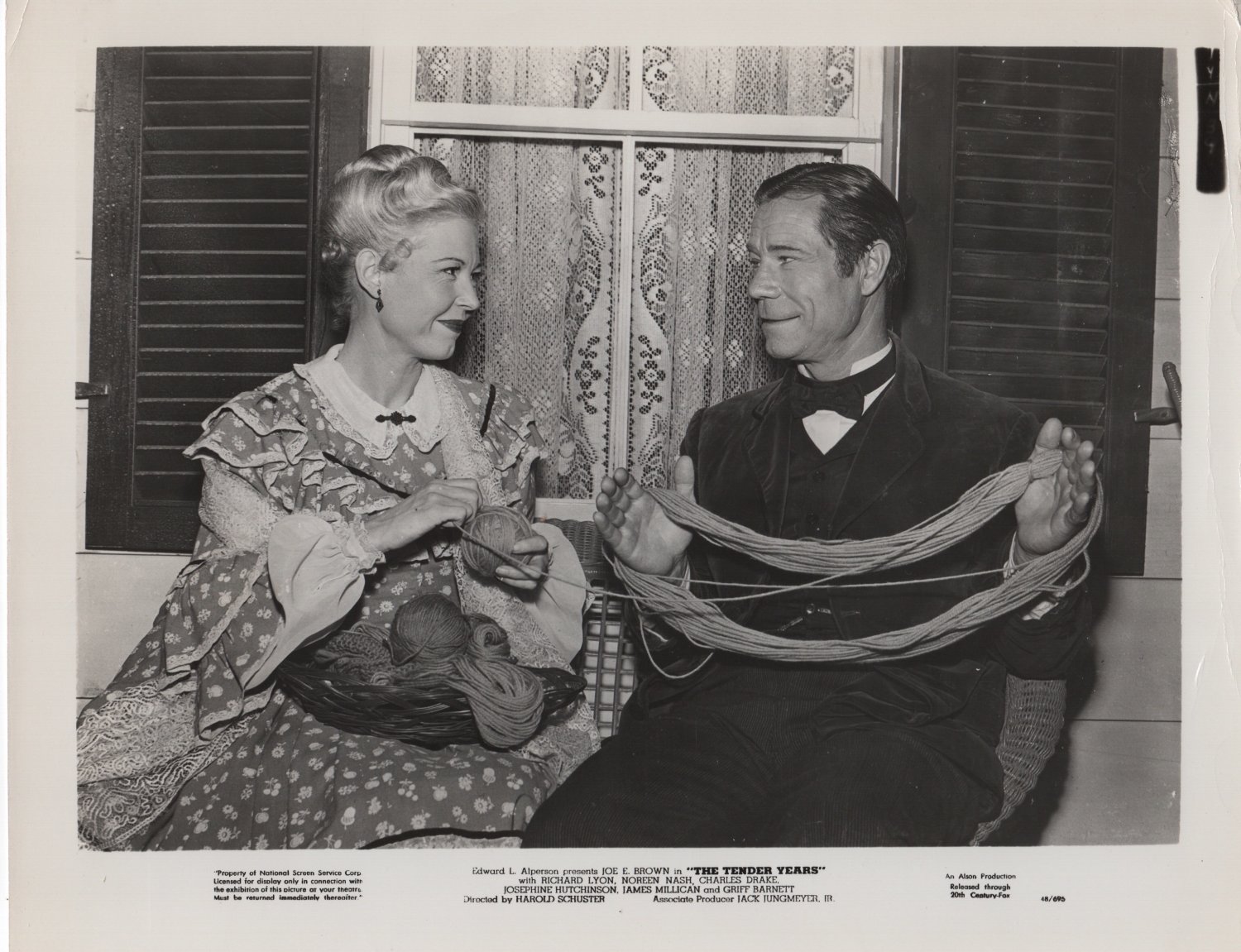 Noreen Nash Joe E. Brown The Tender Years Original 20th Century Fox 1948 Photo