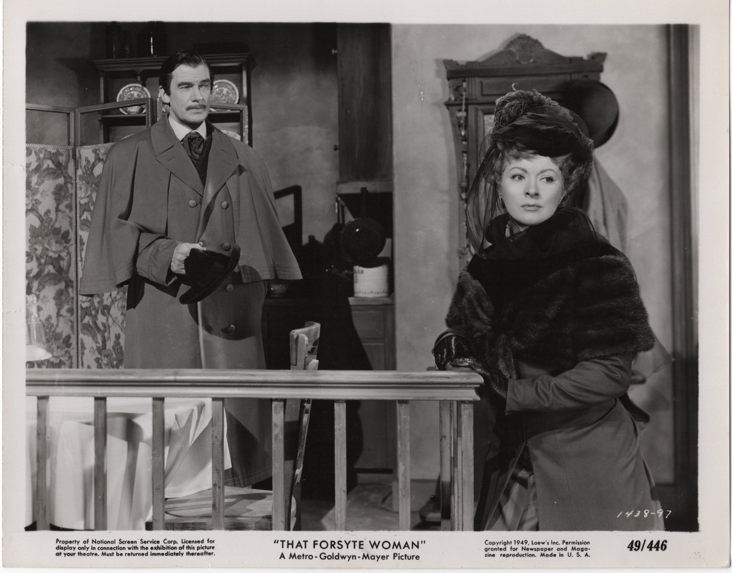 Greer Garson Walter Pidgeon That Forsyte Woman Original 1949 Movie Photo