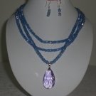 Swarovski Crystal Necklace w/ Earrings