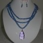Swarovski Crystal Necklace w/ Earrings