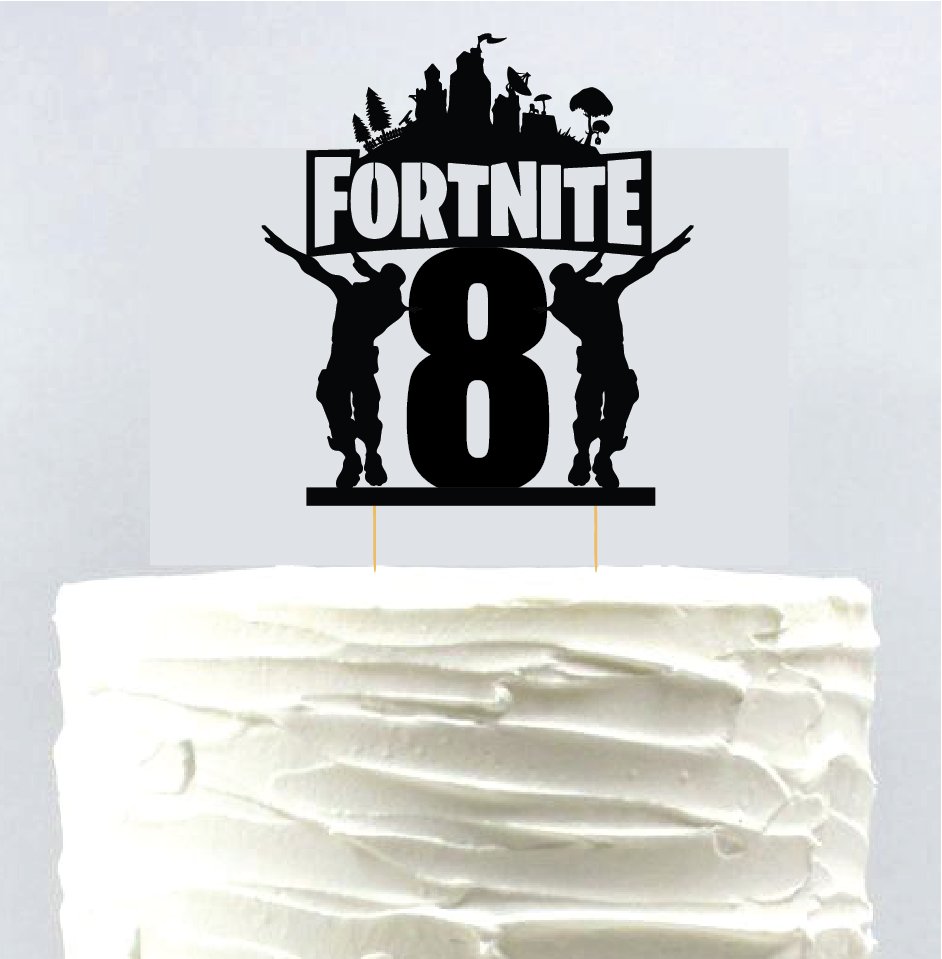 Custom Fortnite Cake Topper, Fortnite Party Supplies, Fortnite