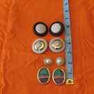 4 Pair Vintage Clip On Earrings -E