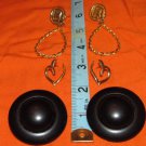3 Pair Vintage Pierced Earrings - inv. 8