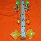 3 Pair 1980's Pierced Earrings - inv. 10