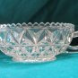 Vintage Pressed Glass Bowl with Handle