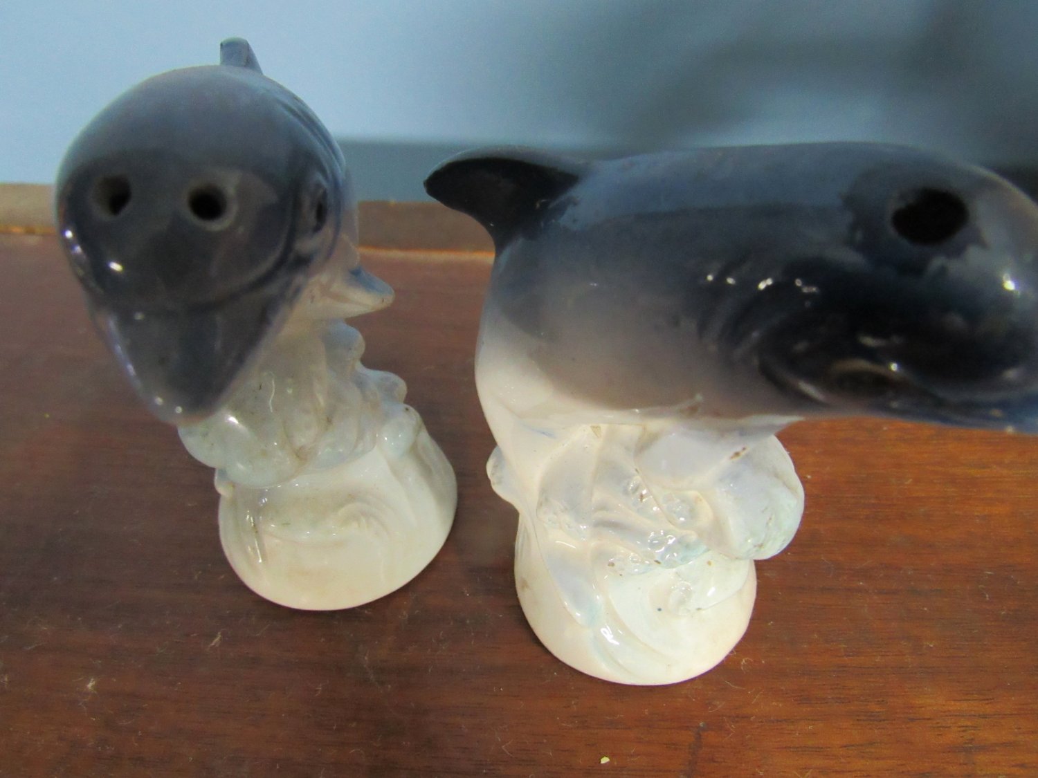 Vintage Florida Dolphin Souvenir Salt And Pepper Shakers