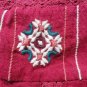 Great Northwest Indigo Sleeveless Red Embroidered Tank Top Blouse sz L